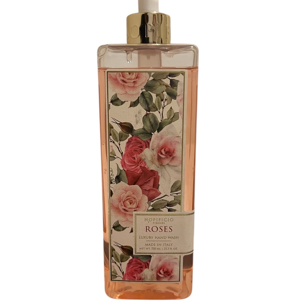 Hopificio Firenze Roses Luxury Hand Wash 25.3 oz | Italian Hand Soap | New